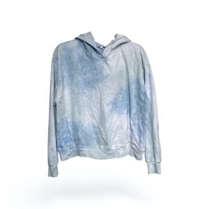Michael Stars Light Blue Tie-Dye Hoodie